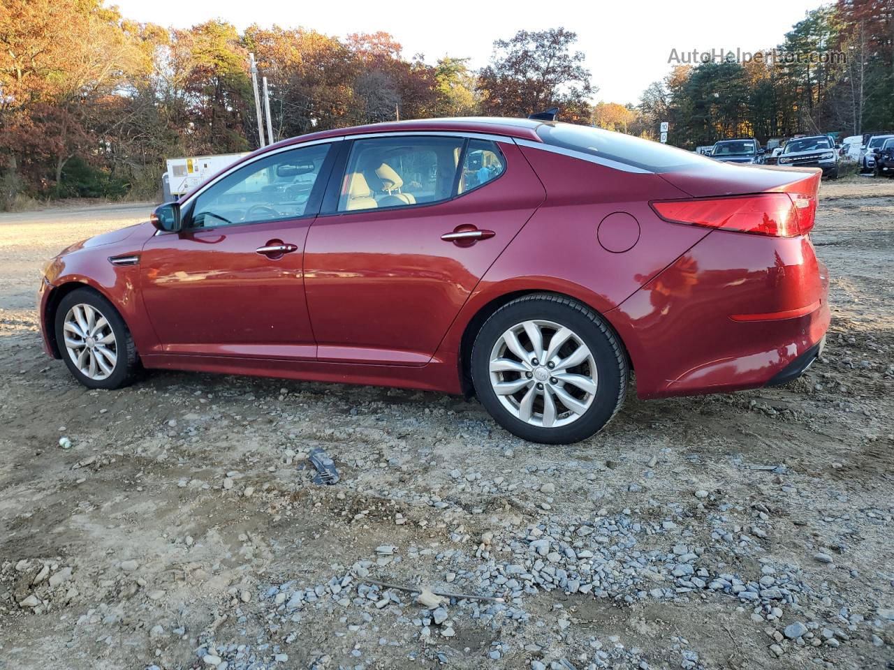 2014 Kia Optima Ex Red vin: 5XXGN4A78EG339579