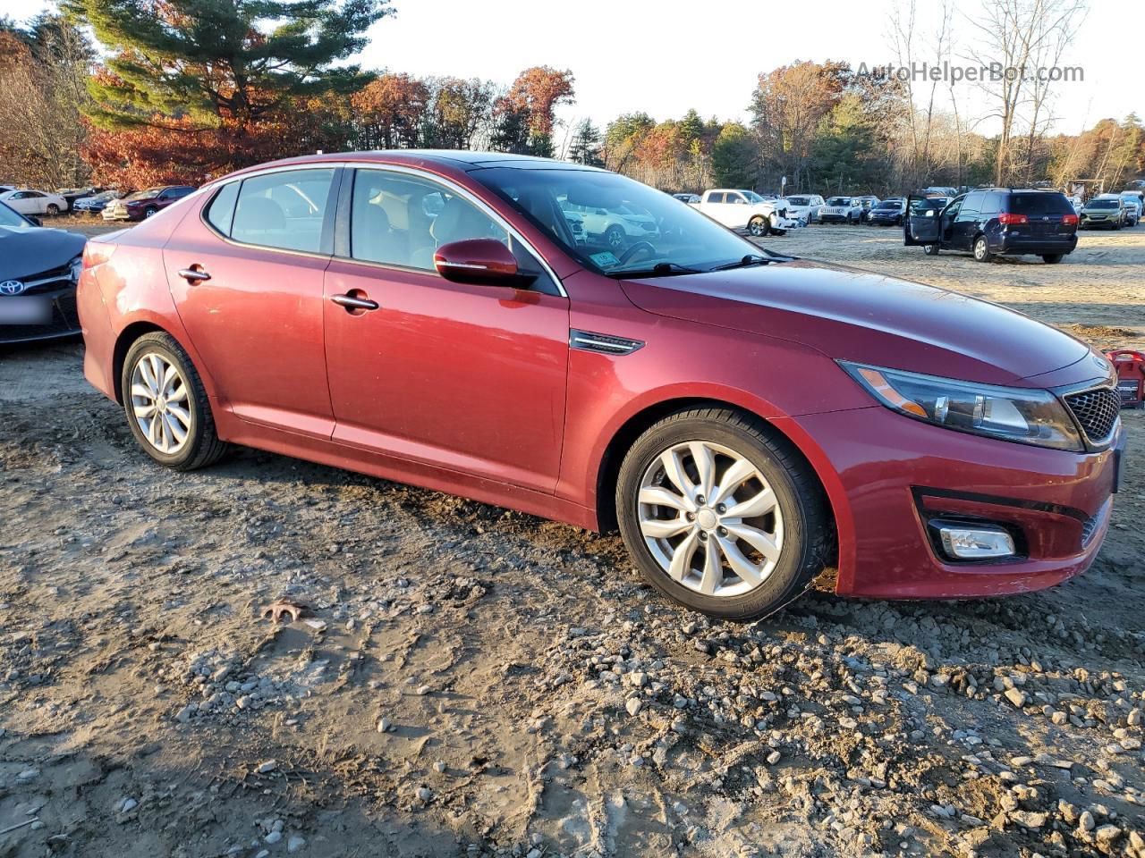 2014 Kia Optima Ex Red vin: 5XXGN4A78EG339579