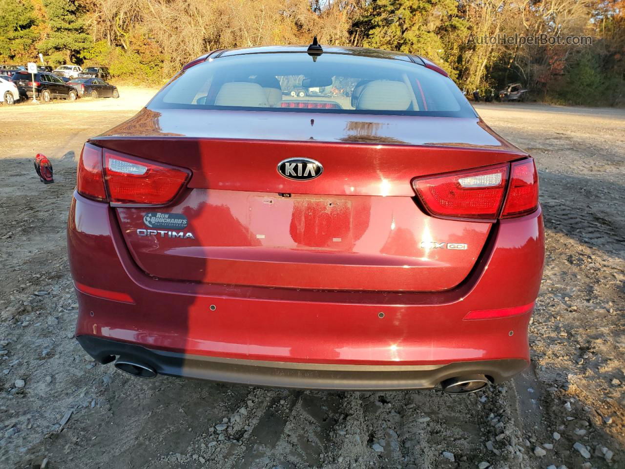 2014 Kia Optima Ex Red vin: 5XXGN4A78EG339579