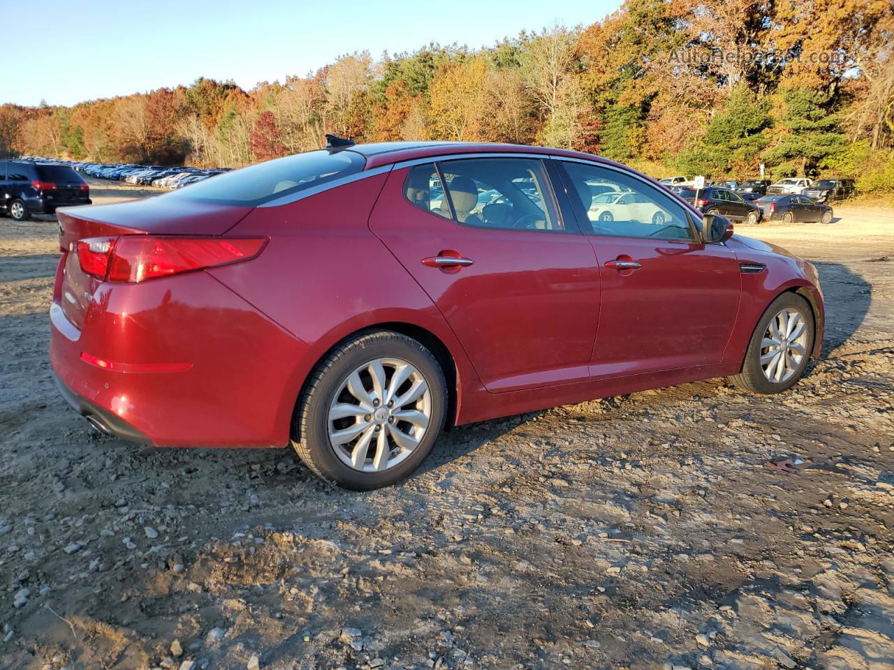 2014 Kia Optima Ex Red vin: 5XXGN4A78EG339579