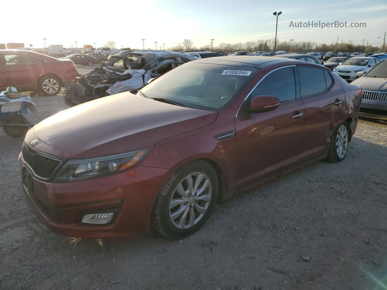 2014 Kia Optima Ex Brown vin: 5XXGN4A78EG348573