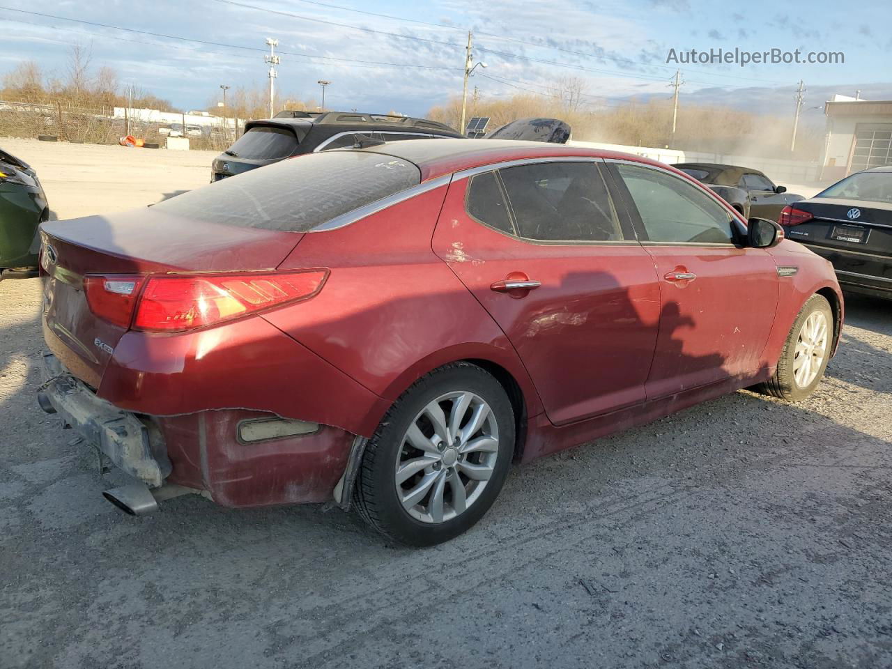 2014 Kia Optima Ex Коричневый vin: 5XXGN4A78EG348573