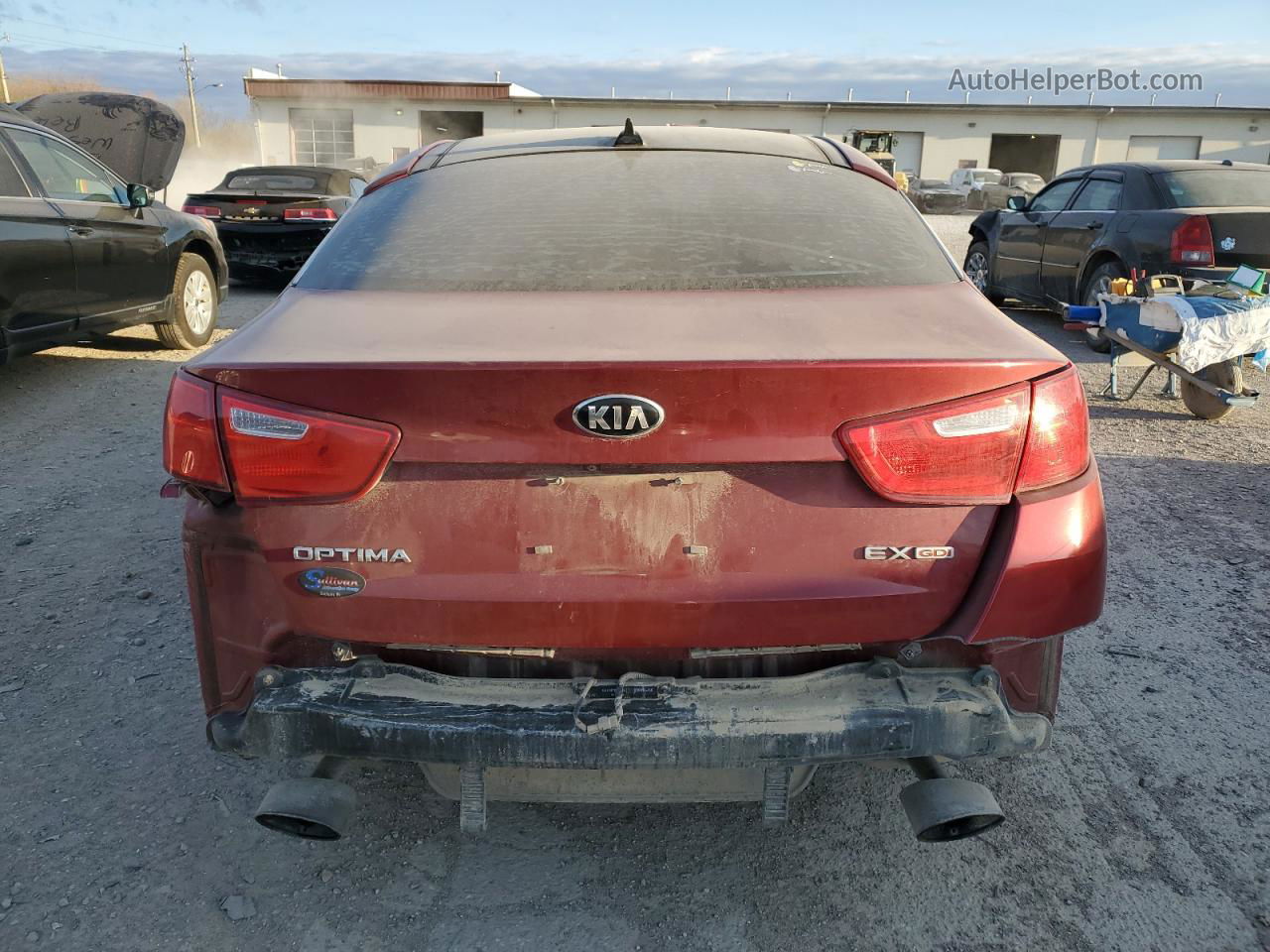 2014 Kia Optima Ex Коричневый vin: 5XXGN4A78EG348573