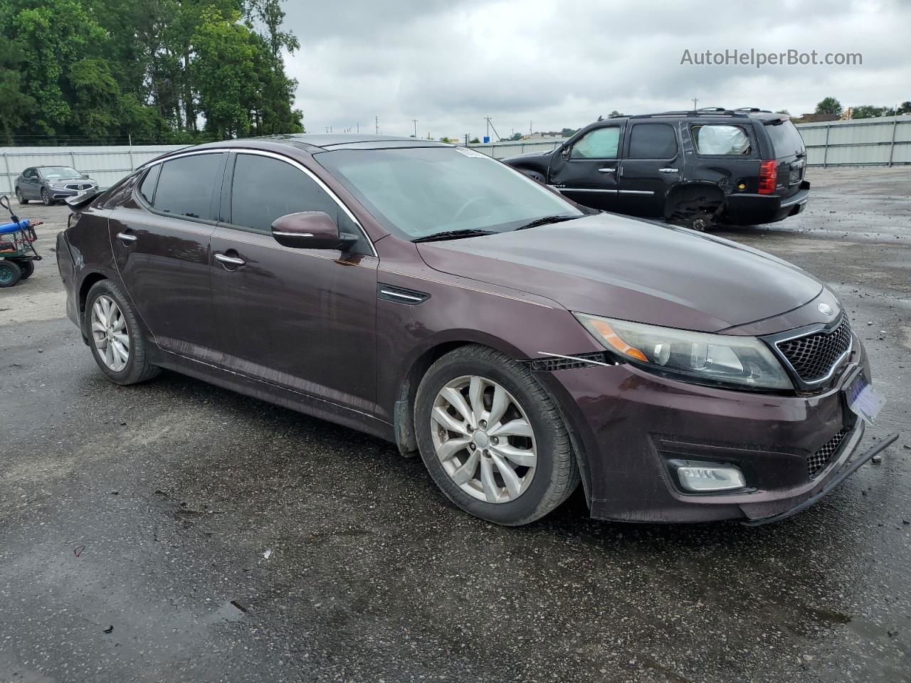 2014 Kia Optima Ex Burgundy vin: 5XXGN4A78EG350274