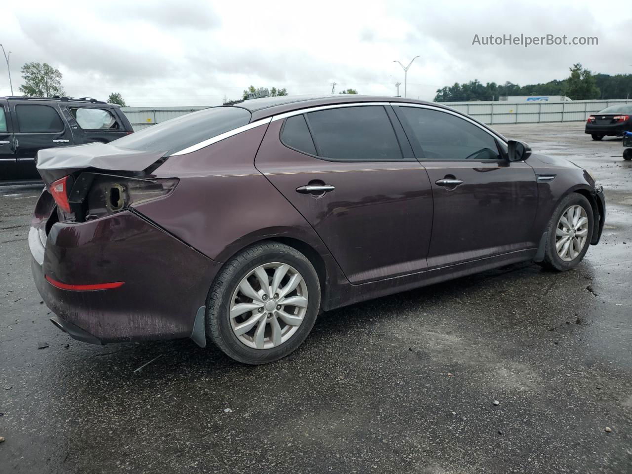 2014 Kia Optima Ex Бордовый vin: 5XXGN4A78EG350274