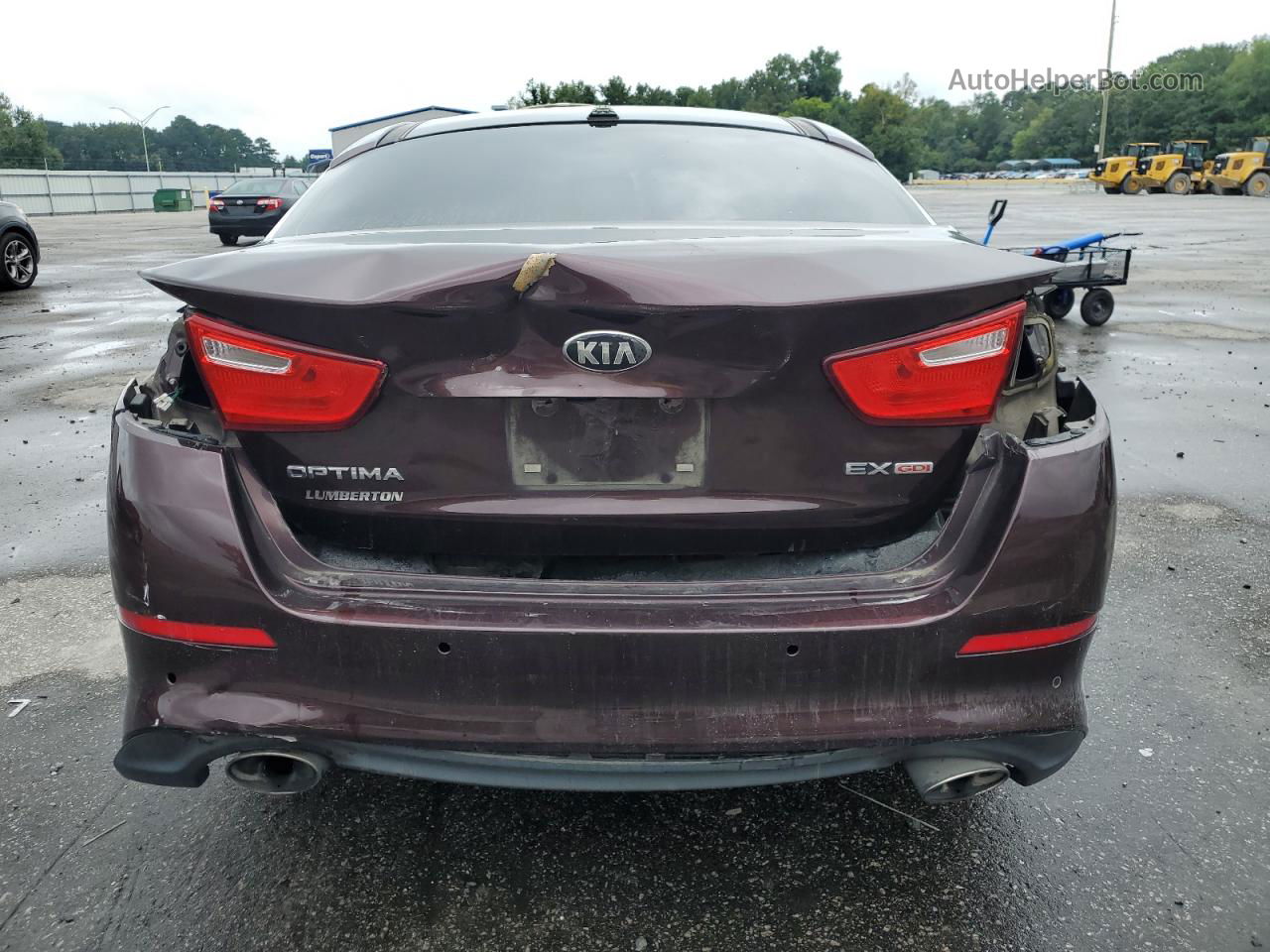 2014 Kia Optima Ex Burgundy vin: 5XXGN4A78EG350274