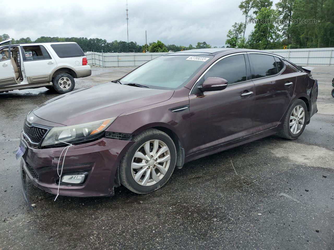 2014 Kia Optima Ex Burgundy vin: 5XXGN4A78EG350274