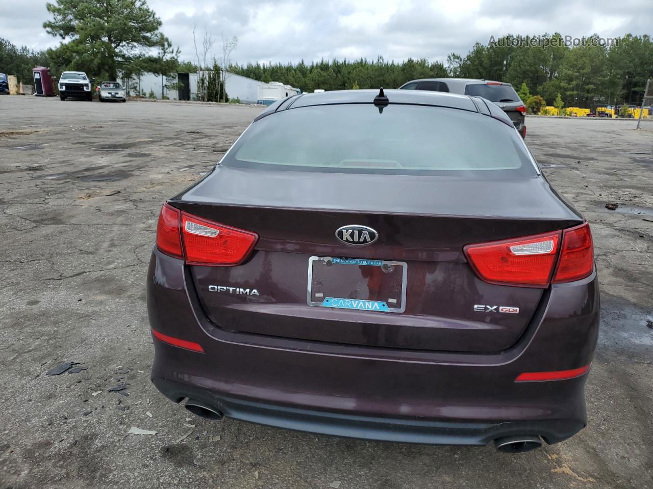 2014 Kia Optima Ex Burgundy vin: 5XXGN4A78EG350291