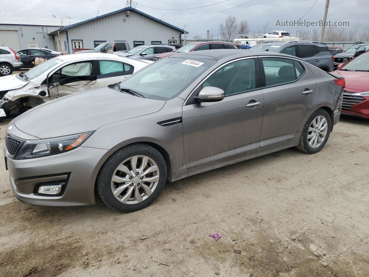 2015 Kia Optima Ex Gray vin: 5XXGN4A78FG369876