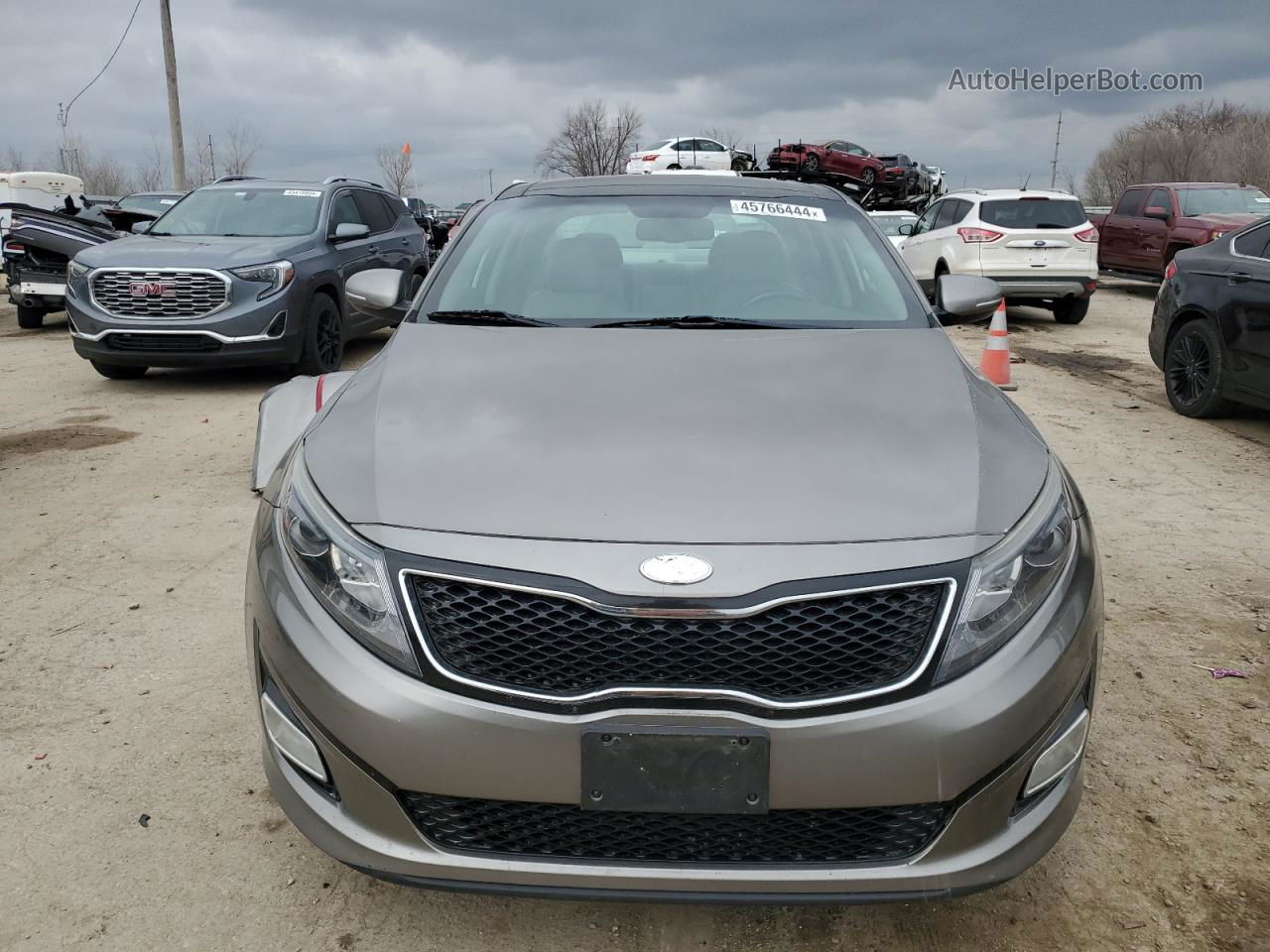 2015 Kia Optima Ex Gray vin: 5XXGN4A78FG369876