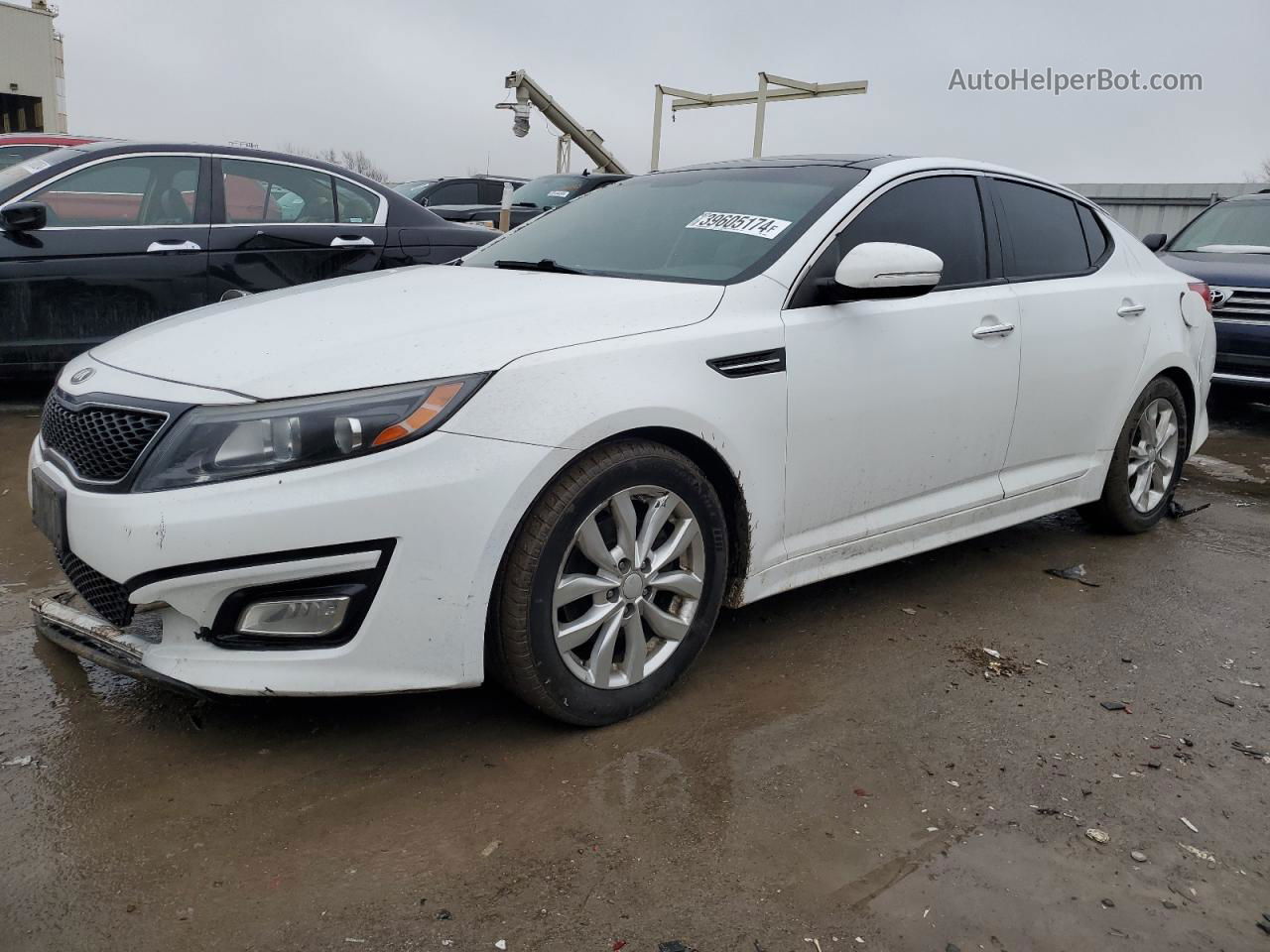 2015 Kia Optima Ex Белый vin: 5XXGN4A78FG406859