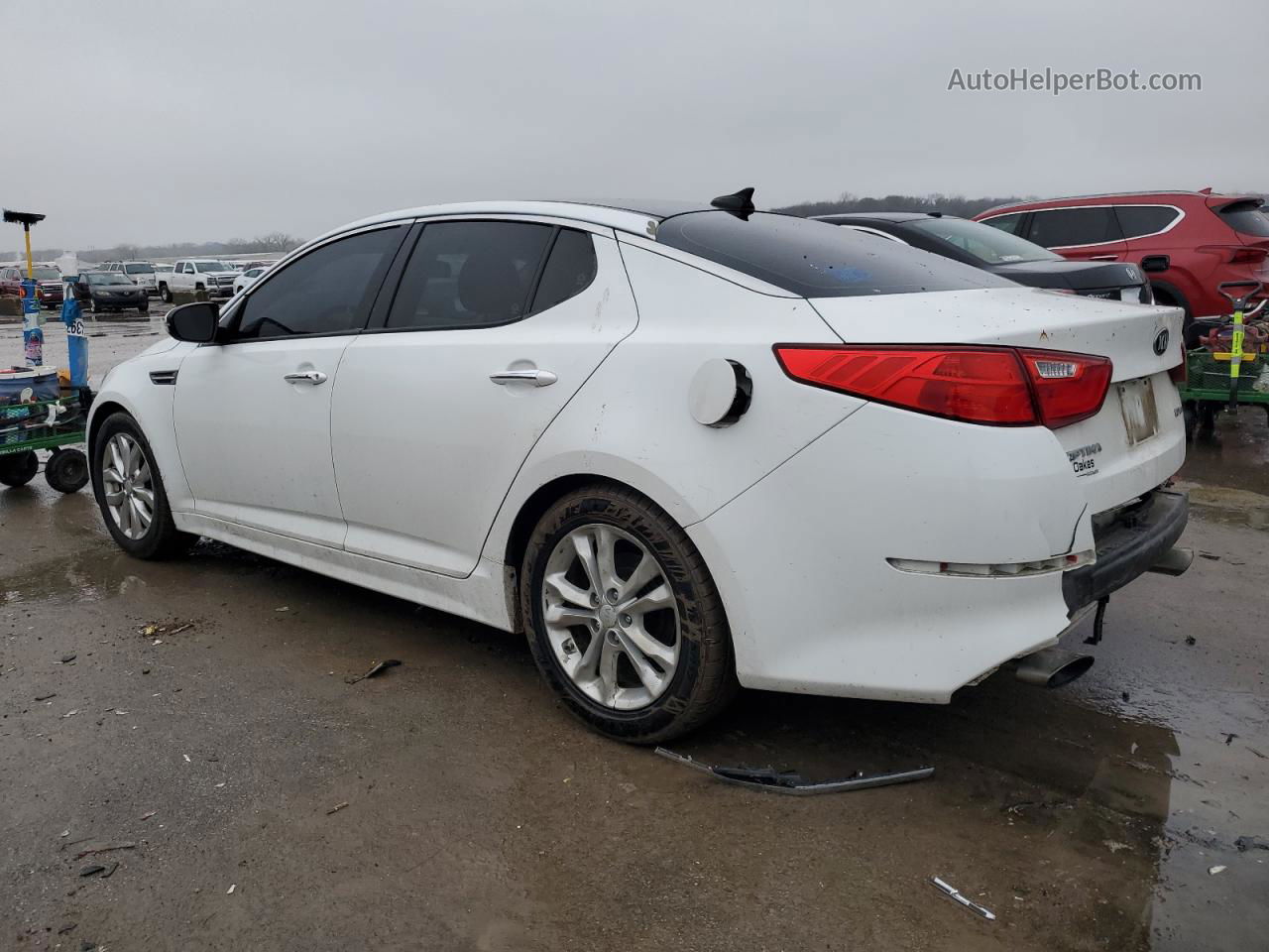 2015 Kia Optima Ex White vin: 5XXGN4A78FG406859