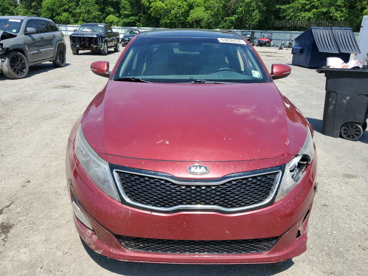 2015 Kia Optima Ex Бордовый vin: 5XXGN4A78FG411978