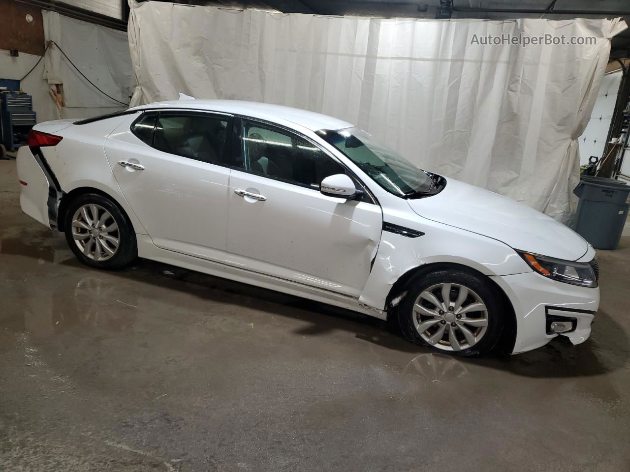 2015 Kia Optima Ex Белый vin: 5XXGN4A78FG437836