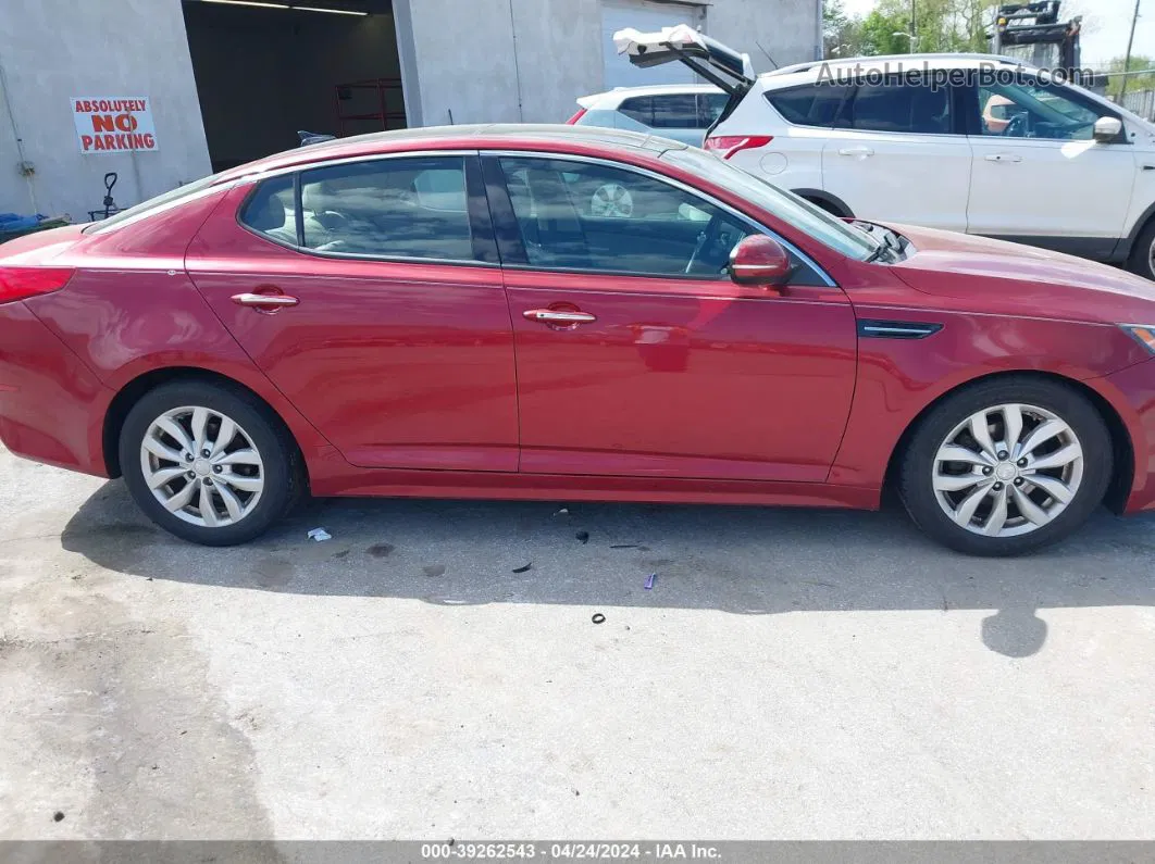 2015 Kia Optima Ex Red vin: 5XXGN4A78FG455236