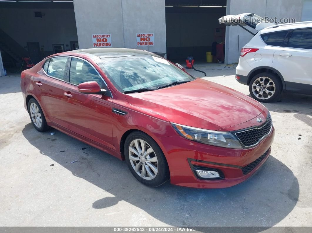 2015 Kia Optima Ex Red vin: 5XXGN4A78FG455236