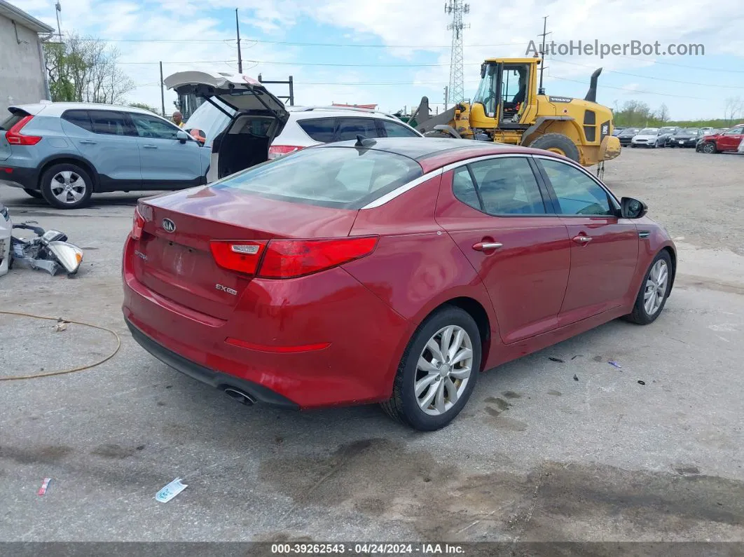 2015 Kia Optima Ex Red vin: 5XXGN4A78FG455236