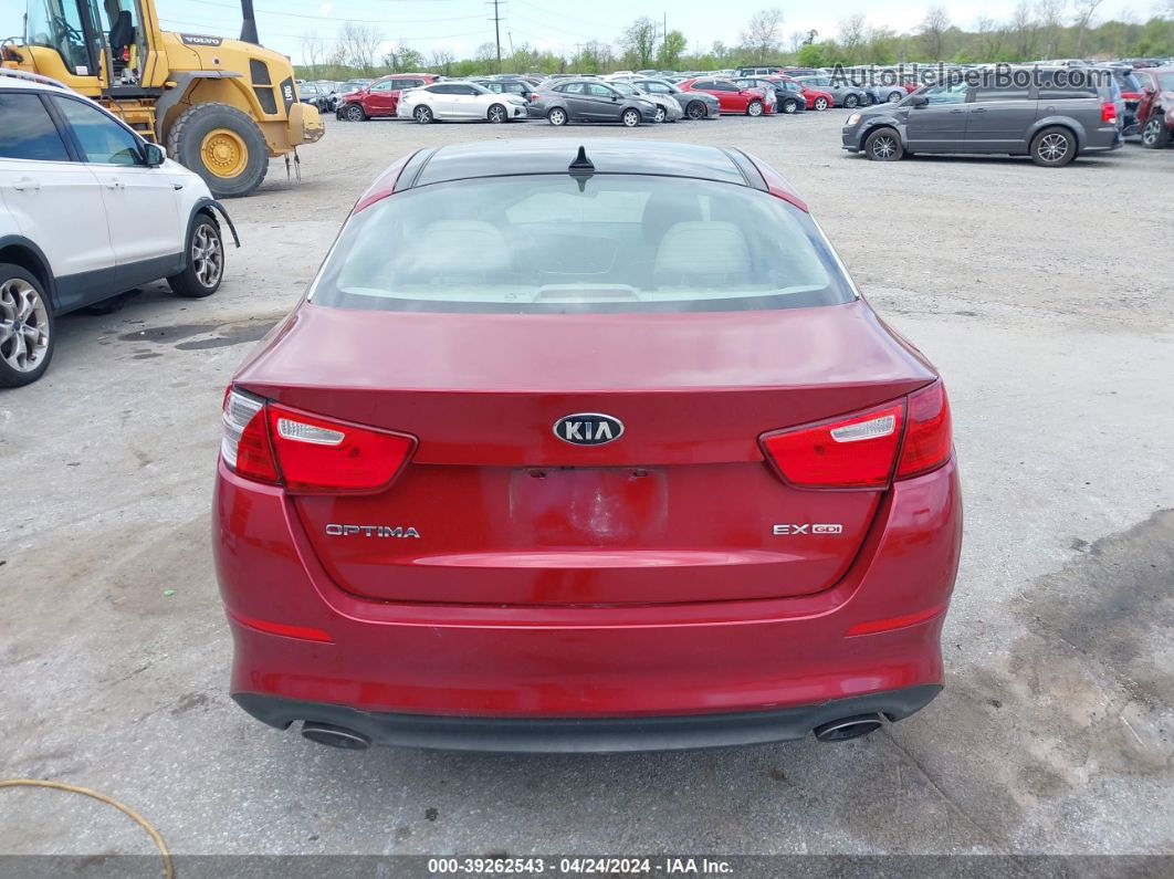 2015 Kia Optima Ex Red vin: 5XXGN4A78FG455236