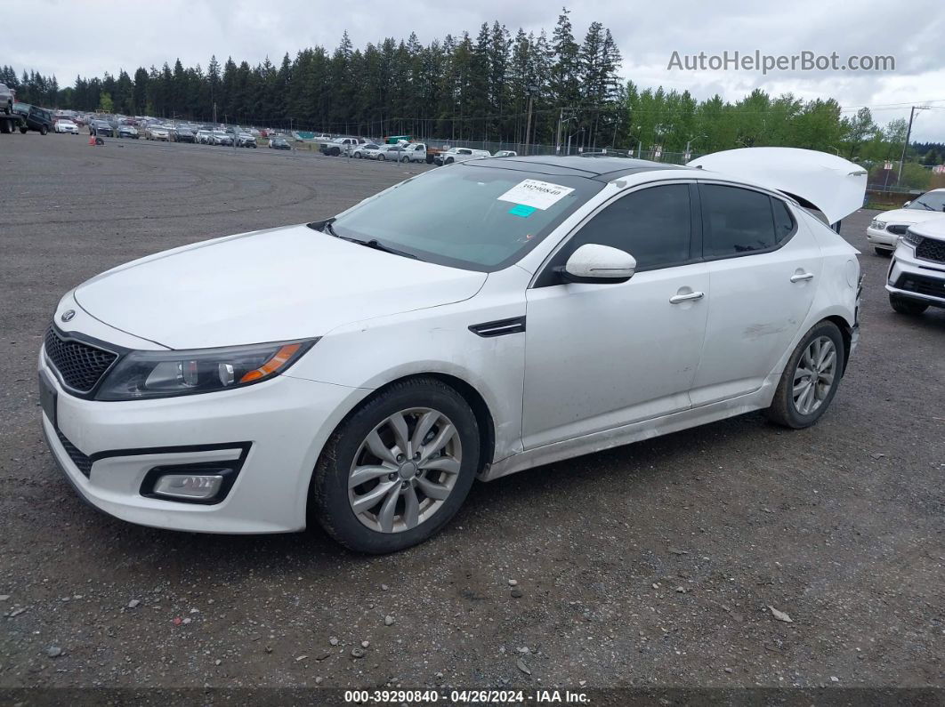 2014 Kia Optima Ex White vin: 5XXGN4A79EG261152