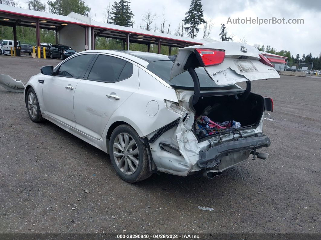 2014 Kia Optima Ex White vin: 5XXGN4A79EG261152