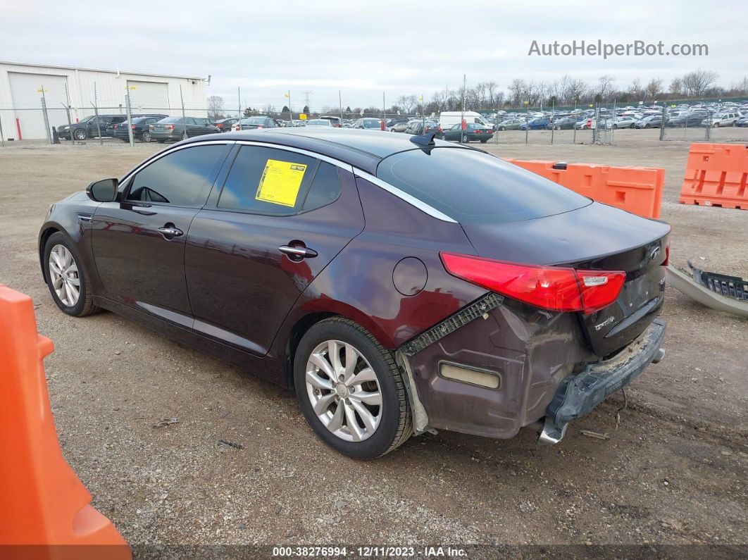 2014 Kia Optima Ex Темно-бордовый vin: 5XXGN4A79EG262382