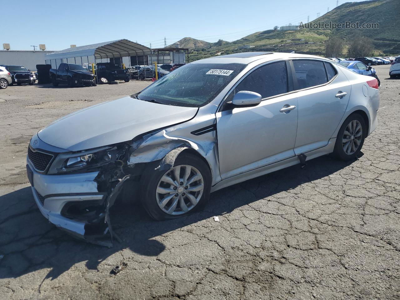 2014 Kia Optima Ex Silver vin: 5XXGN4A79EG280445