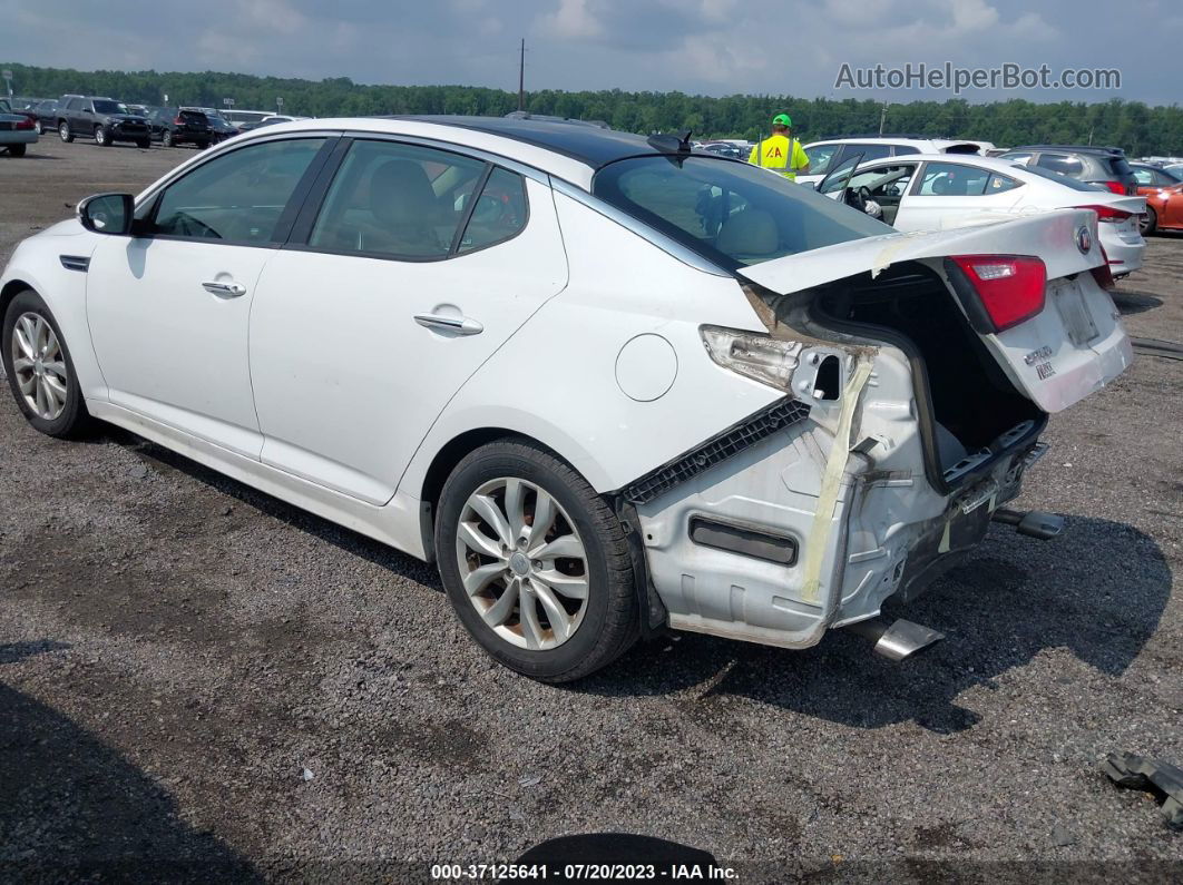 2014 Kia Optima Ex White vin: 5XXGN4A79EG298654