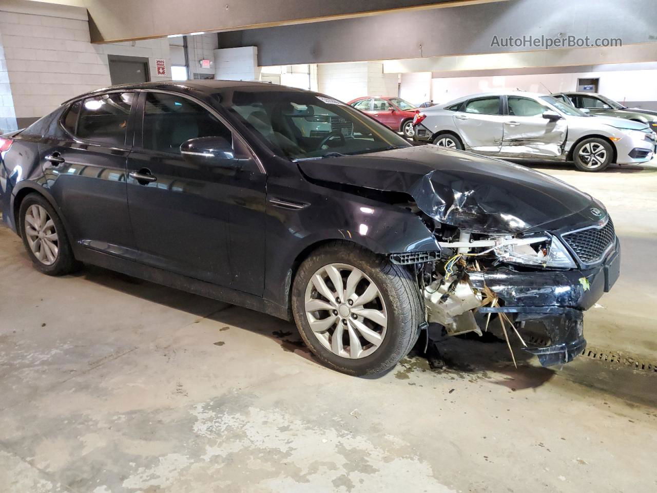 2014 Kia Optima Ex Черный vin: 5XXGN4A79EG305845