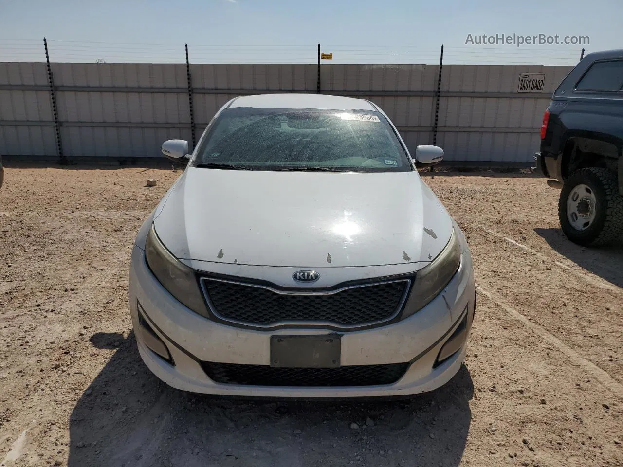 2014 Kia Optima Ex White vin: 5XXGN4A79EG320409