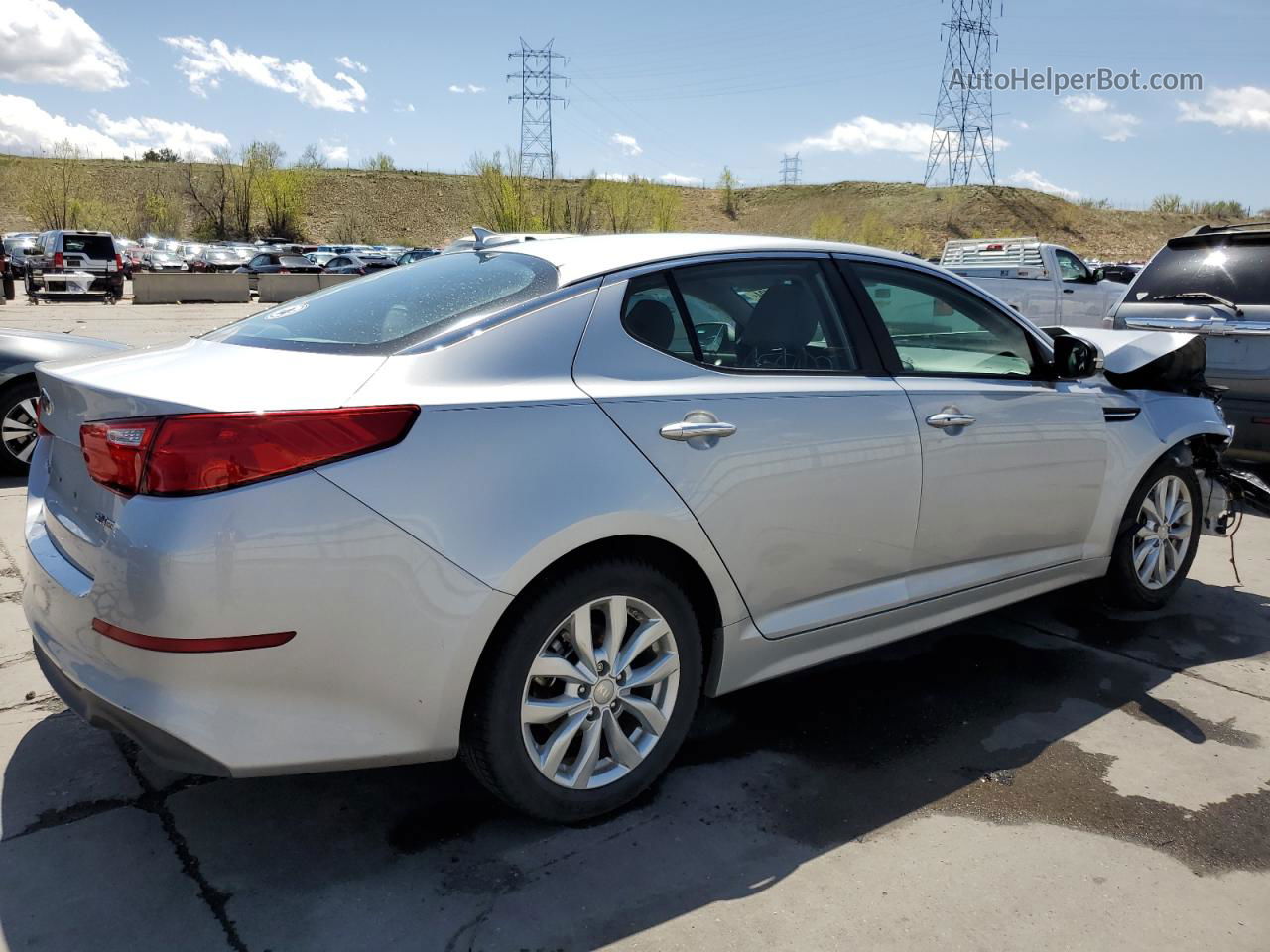 2014 Kia Optima Ex Серебряный vin: 5XXGN4A79EG340031