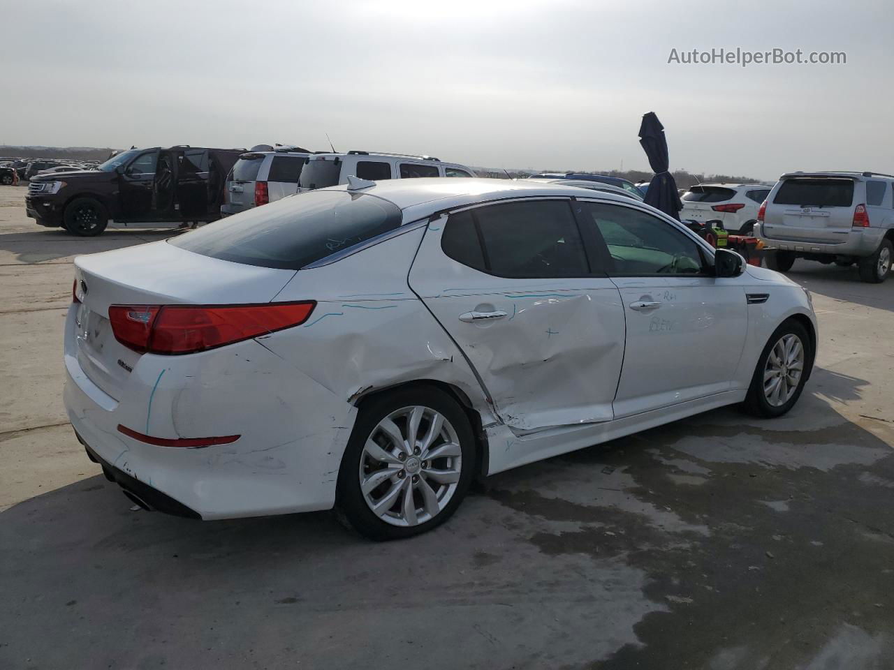 2015 Kia Optima Ex Белый vin: 5XXGN4A79FG391949