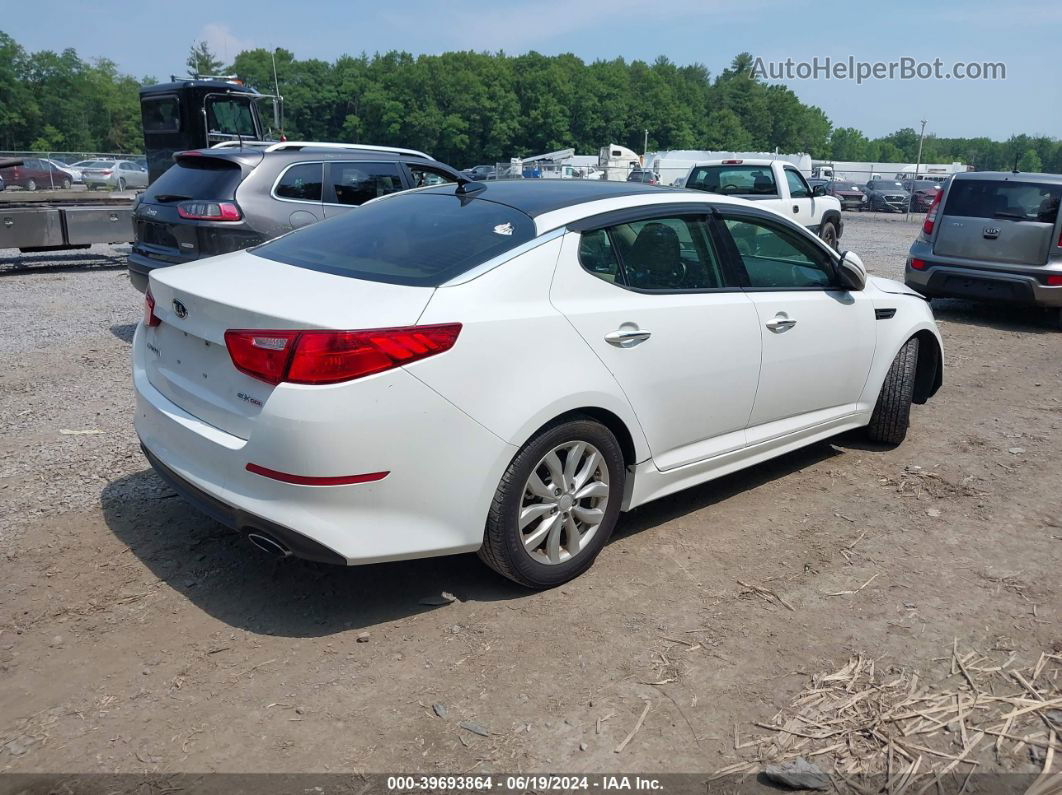 2015 Kia Optima Ex Белый vin: 5XXGN4A79FG450384