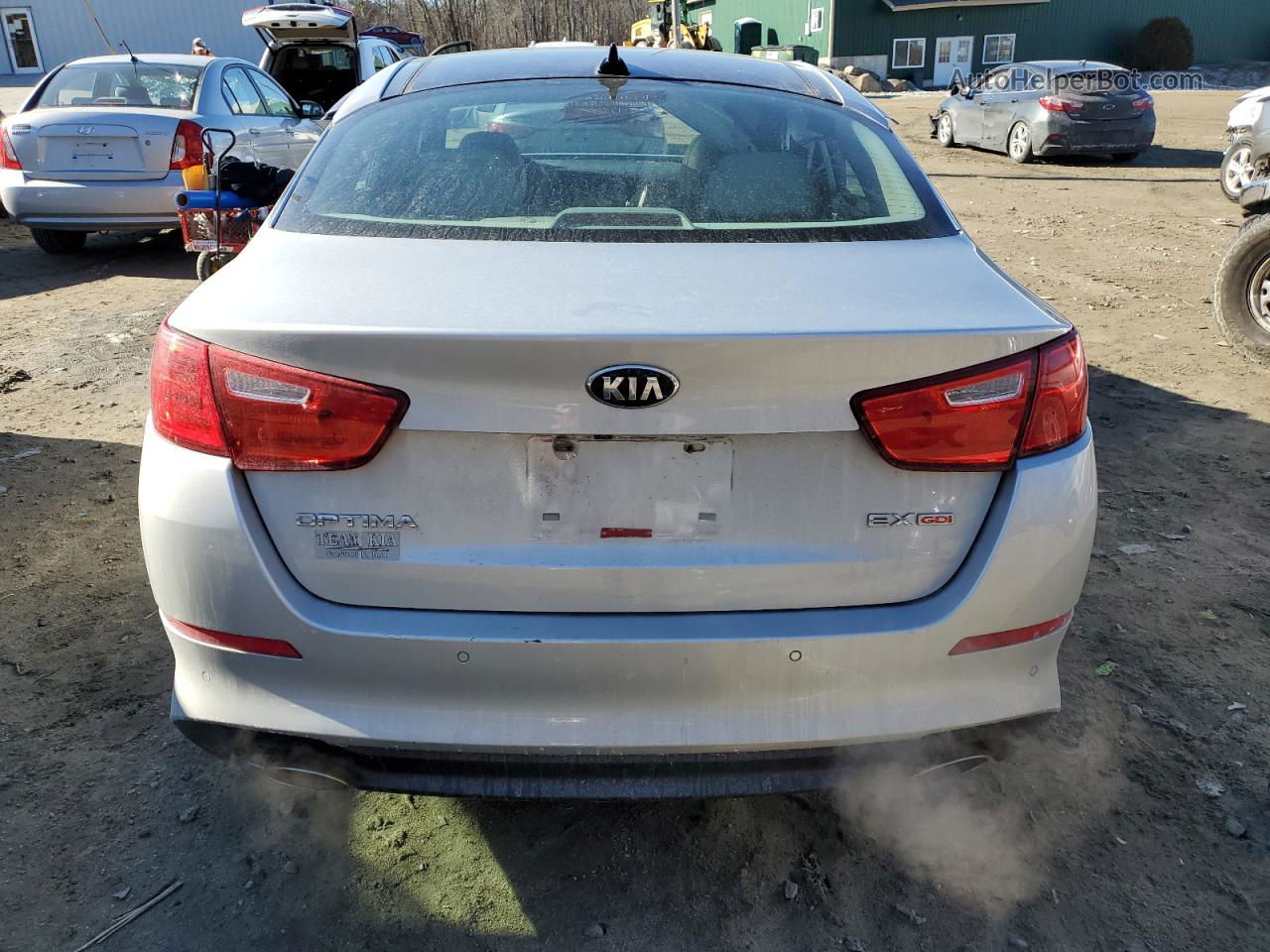 2014 Kia Optima Ex Серебряный vin: 5XXGN4A7XEG267204