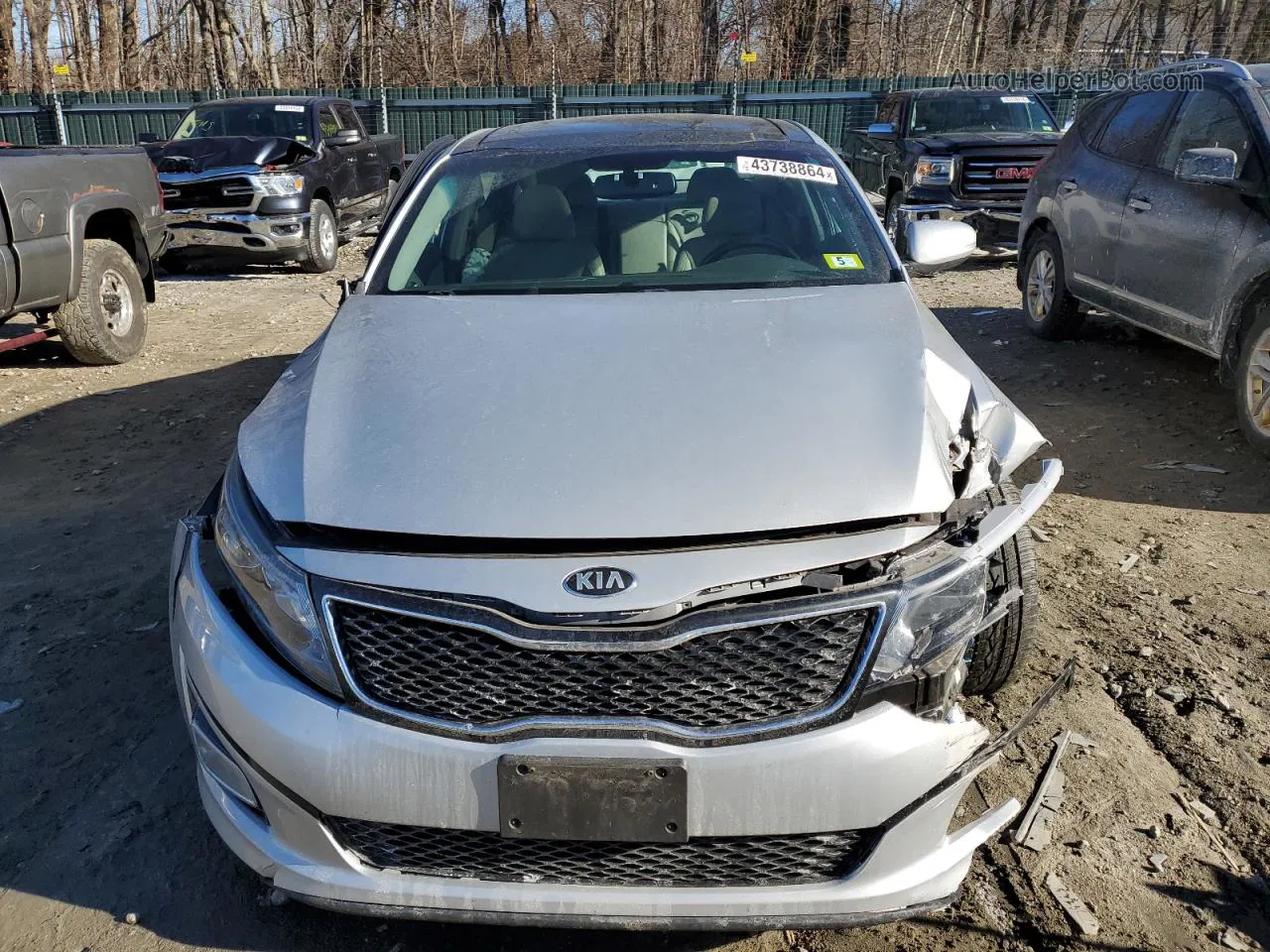 2014 Kia Optima Ex Silver vin: 5XXGN4A7XEG267204