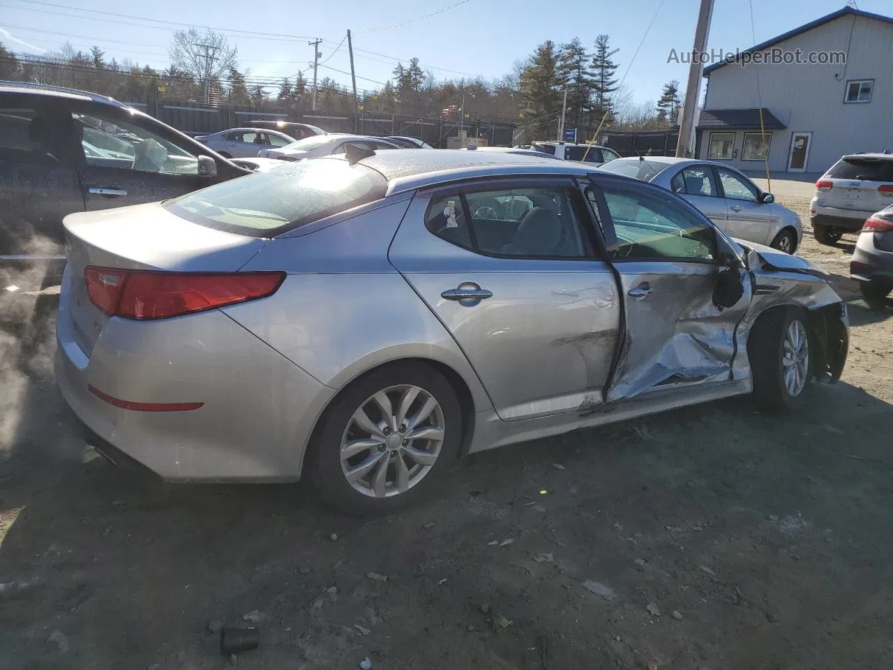 2014 Kia Optima Ex Серебряный vin: 5XXGN4A7XEG267204