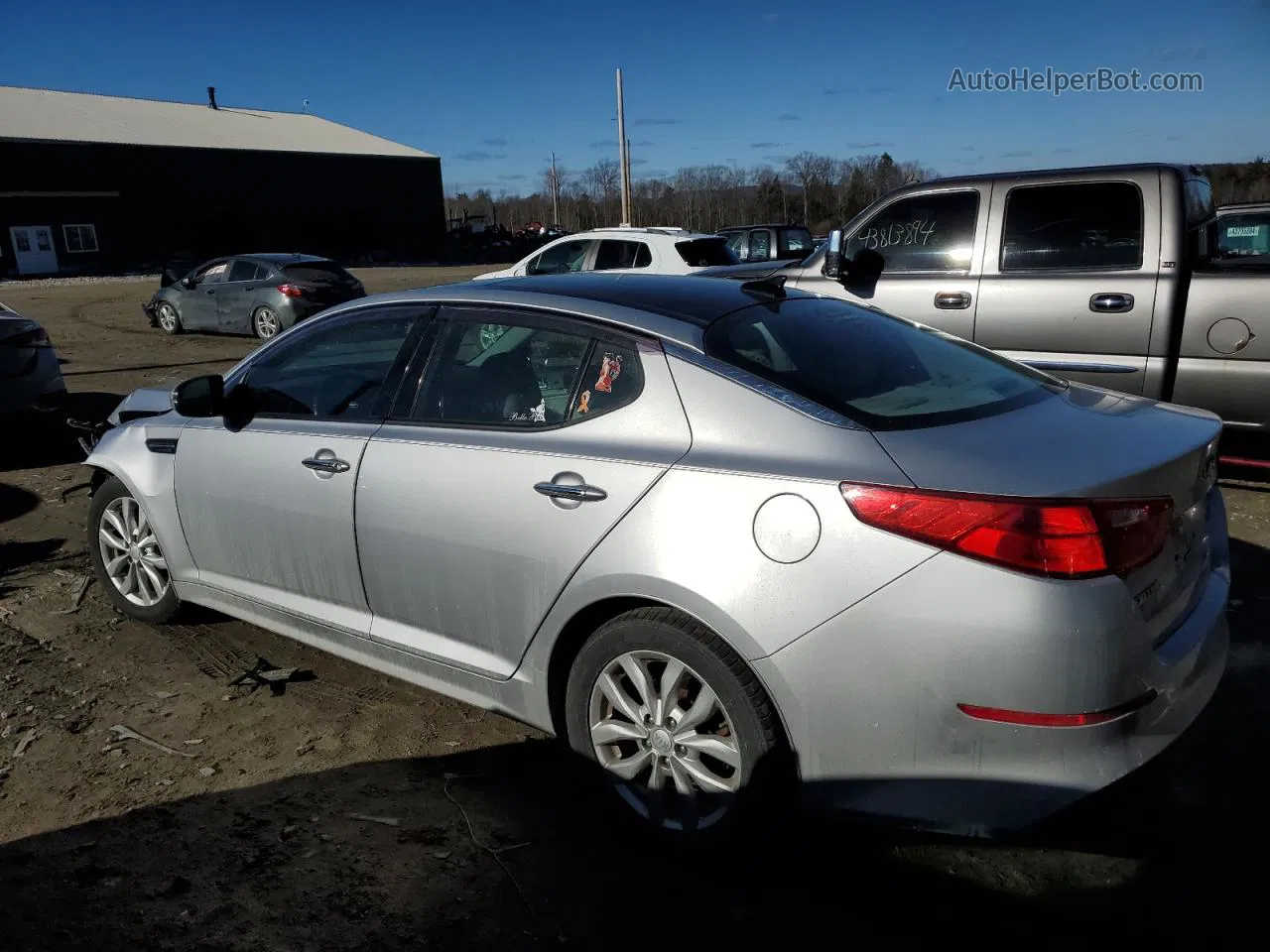 2014 Kia Optima Ex Серебряный vin: 5XXGN4A7XEG267204