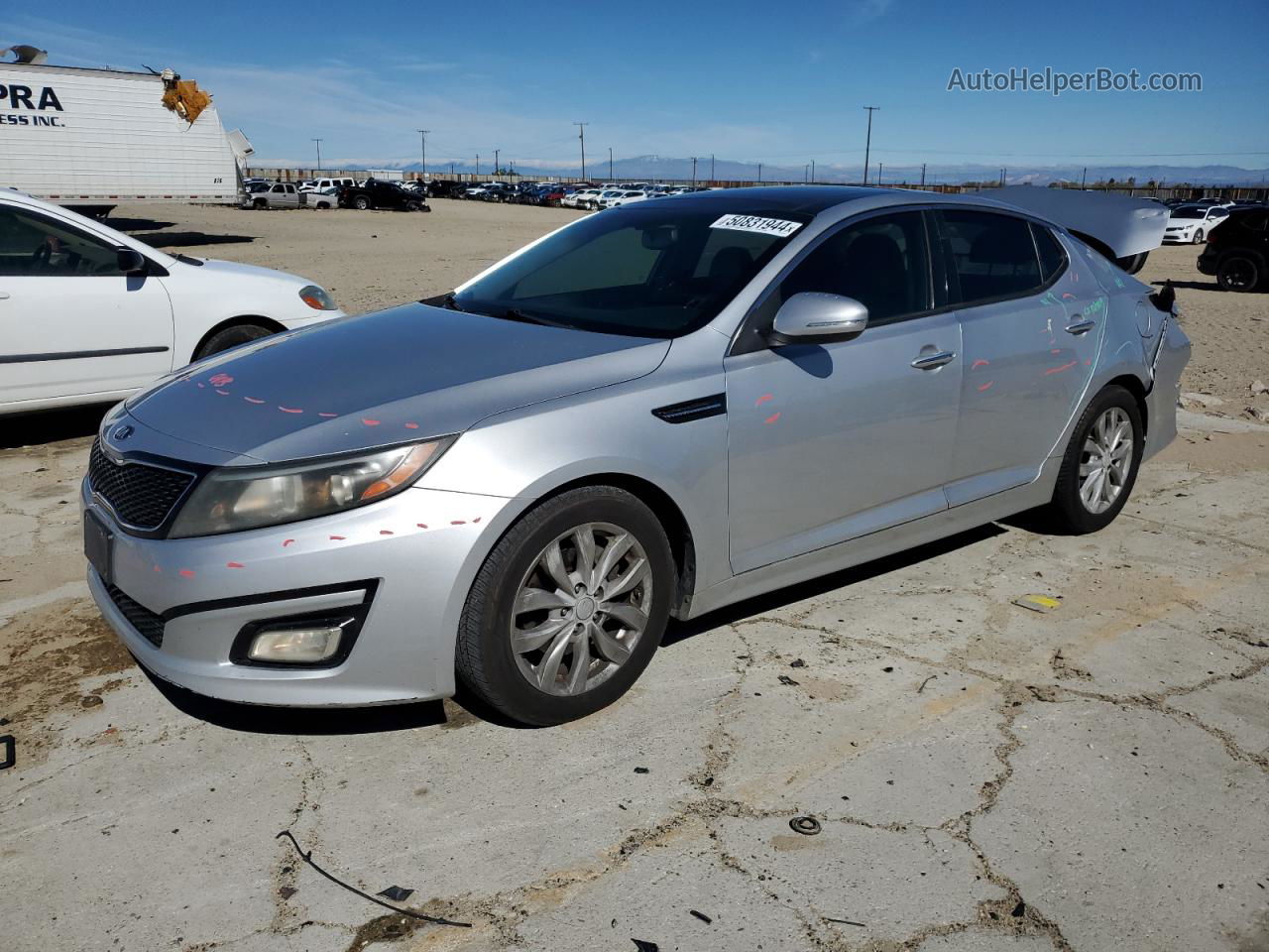 2014 Kia Optima Ex Silver vin: 5XXGN4A7XEG297206