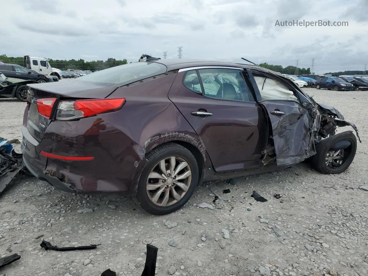 2014 Kia Optima Ex Maroon vin: 5XXGN4A7XEG307278