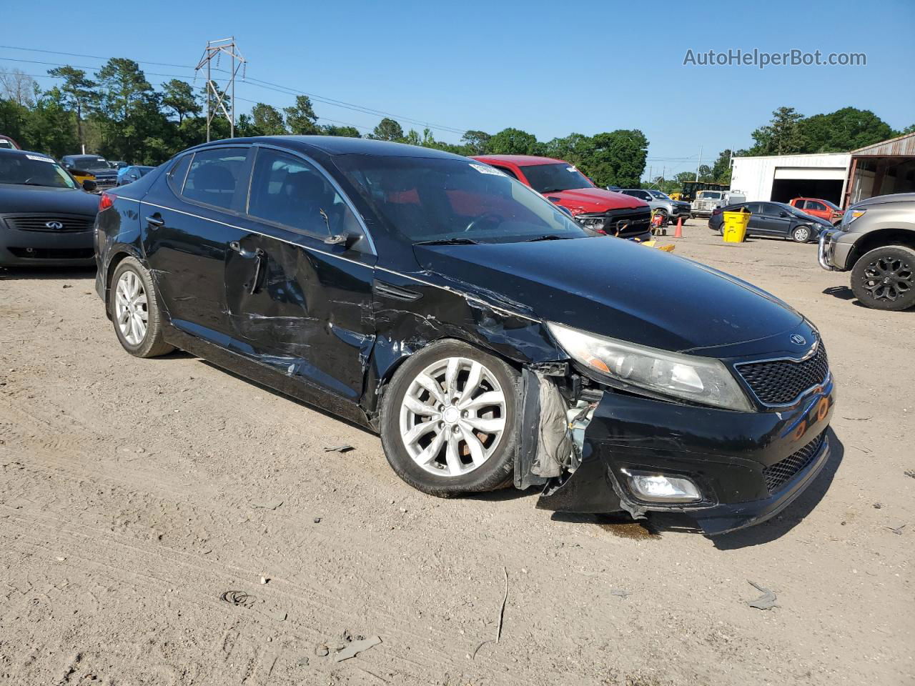 2014 Kia Optima Ex Черный vin: 5XXGN4A7XEG313355