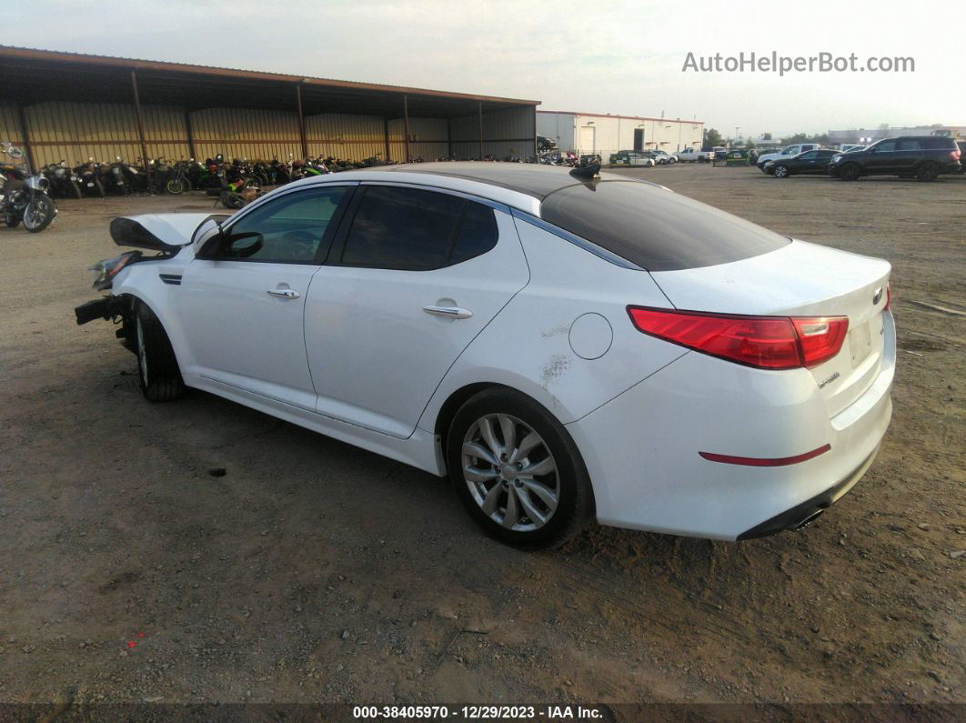 2014 Kia Optima Ex White vin: 5XXGN4A7XEG321973