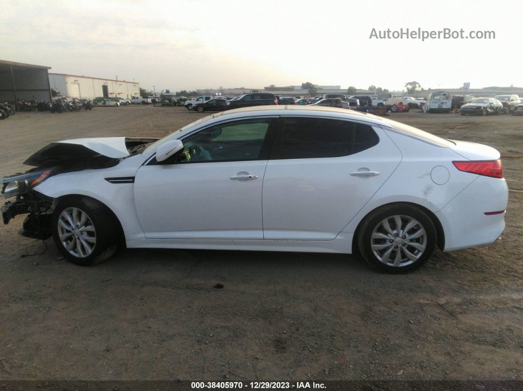 2014 Kia Optima Ex White vin: 5XXGN4A7XEG321973