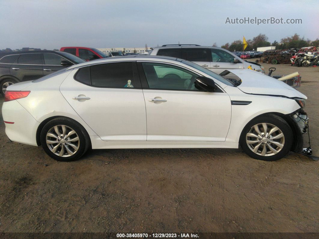 2014 Kia Optima Ex White vin: 5XXGN4A7XEG321973