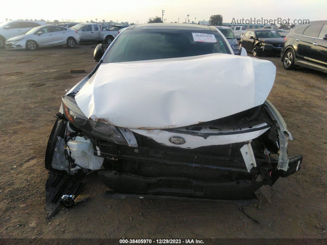 2014 Kia Optima Ex White vin: 5XXGN4A7XEG321973