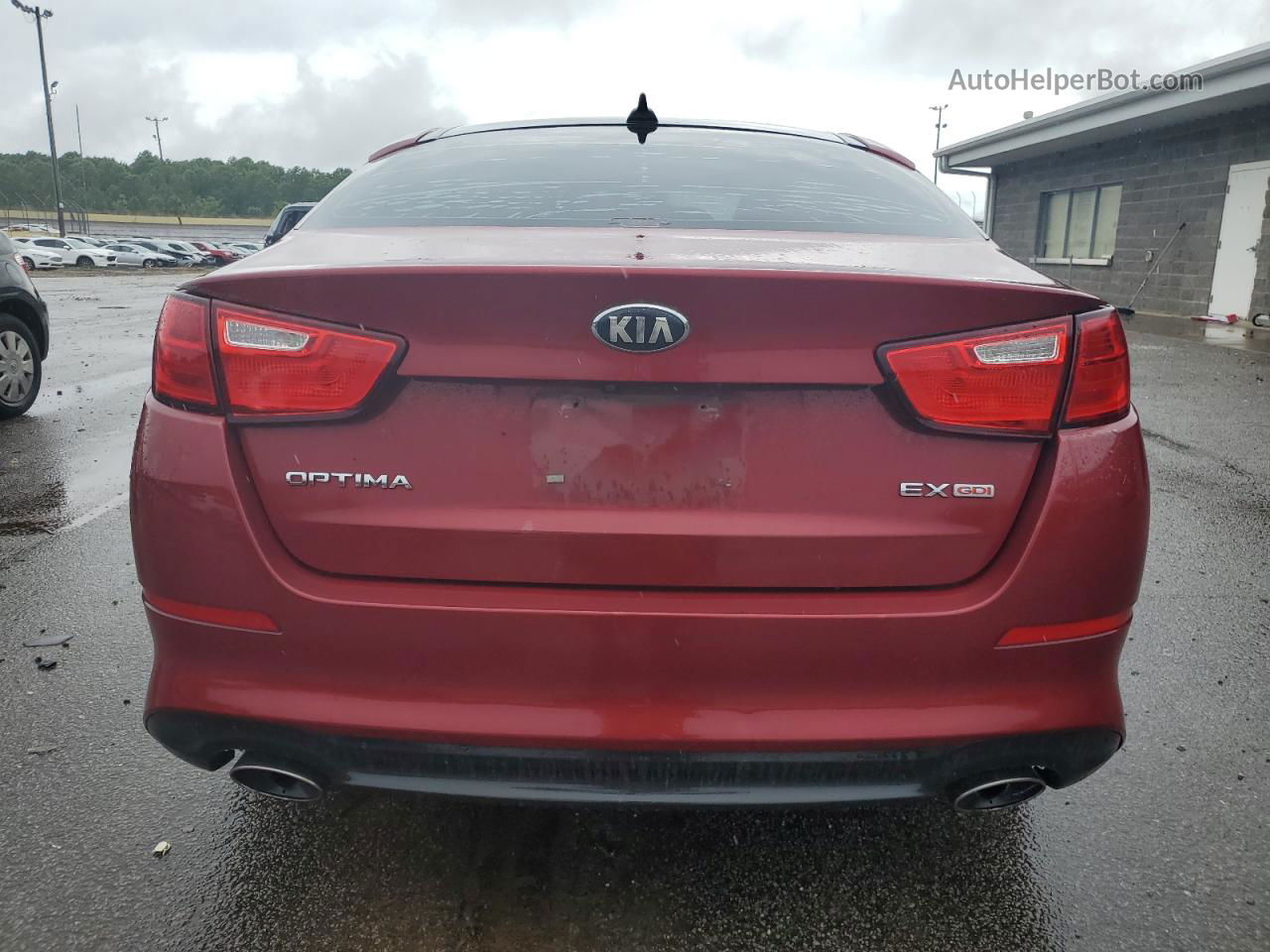 2014 Kia Optima Ex Red vin: 5XXGN4A7XEG350843