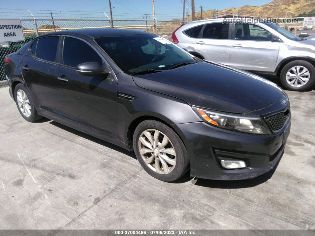 2015 Kia Optima Ex Gray vin: 5XXGN4A7XFG490523