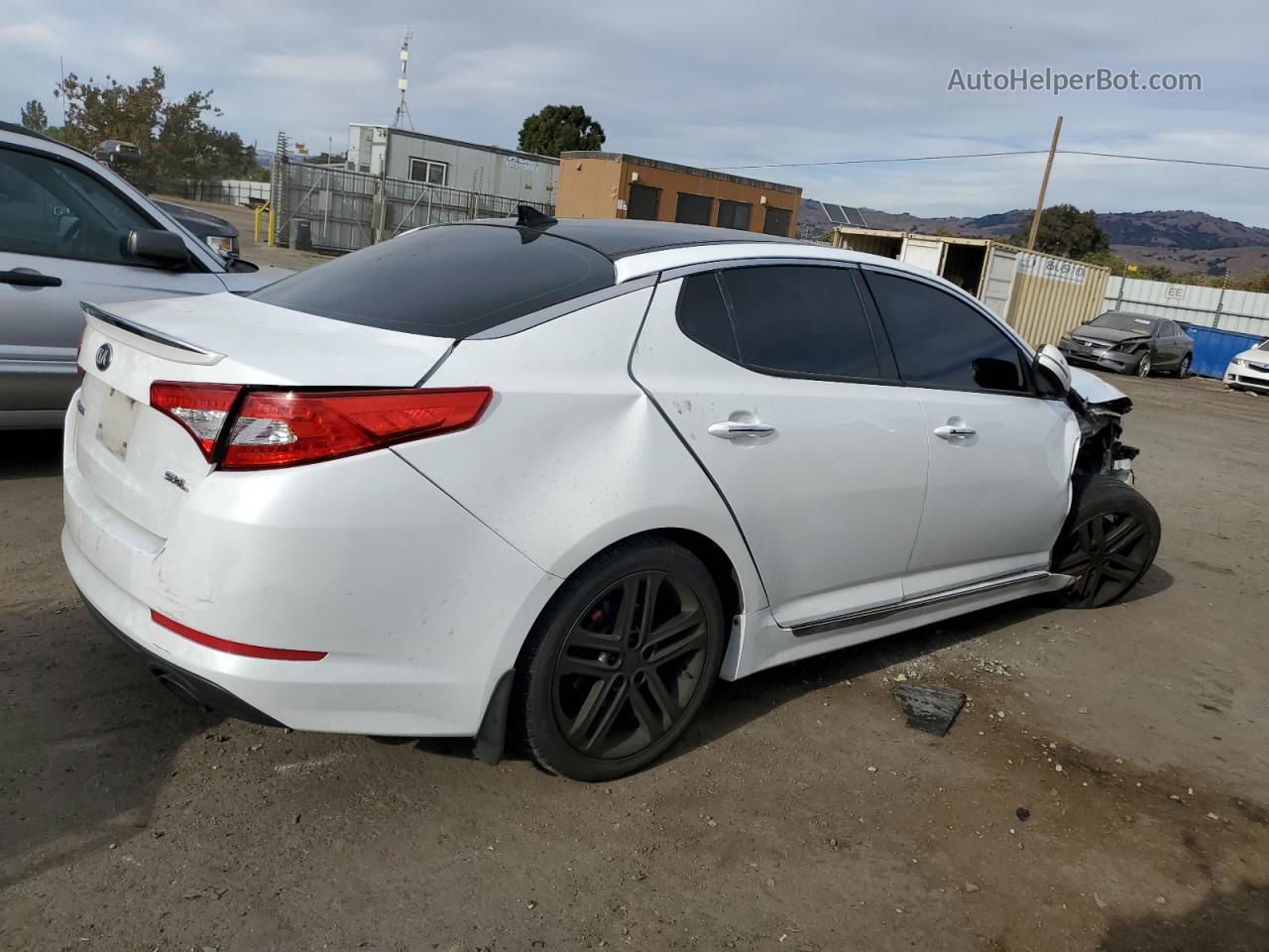 2013 Kia Optima Sx Белый vin: 5XXGR4A60DG174394