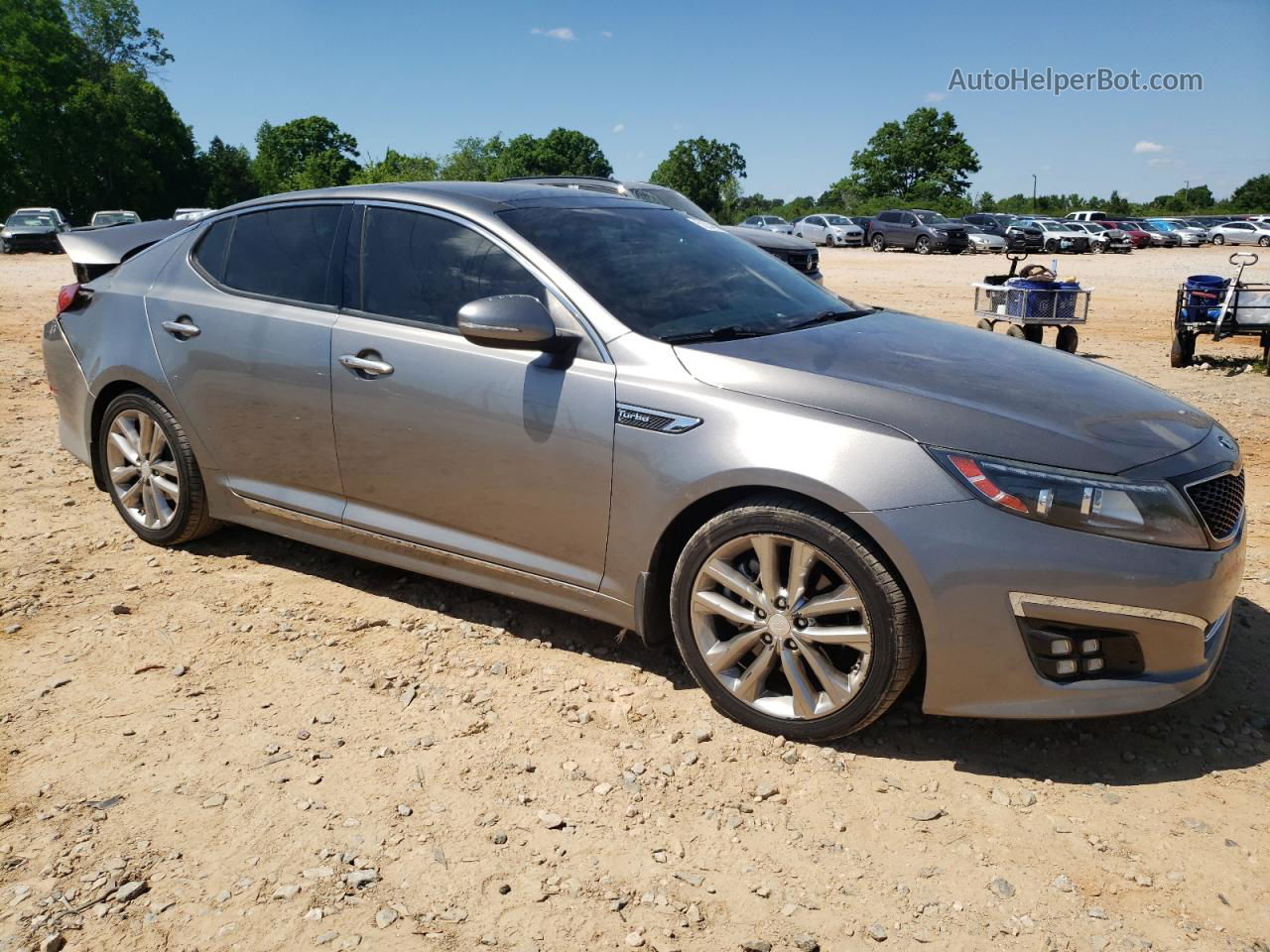 2014 Kia Optima Sx Gray vin: 5XXGR4A60EG284430