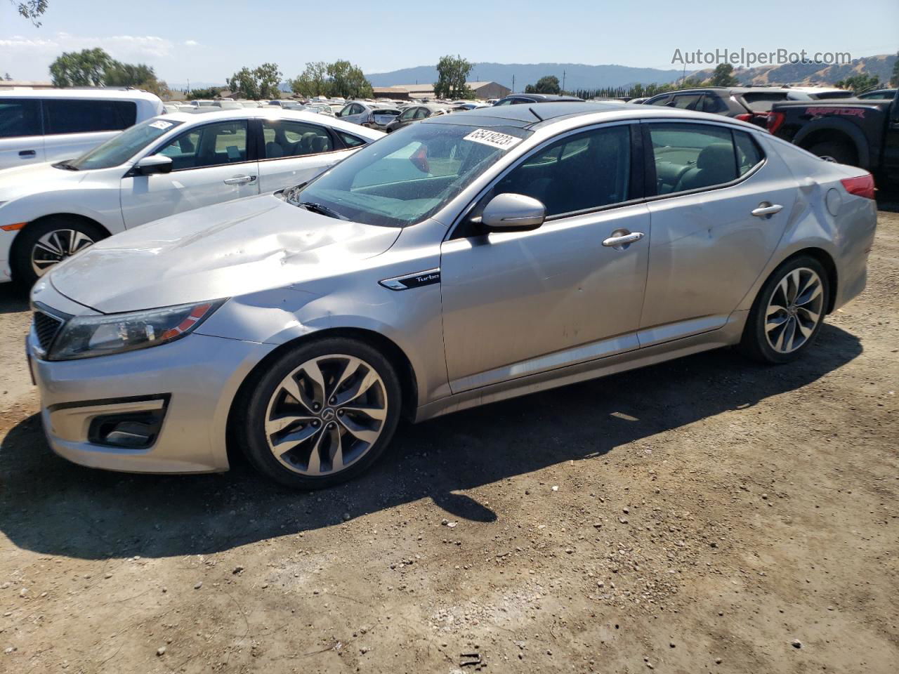 2014 Kia Optima Sx Silver vin: 5XXGR4A60EG292639