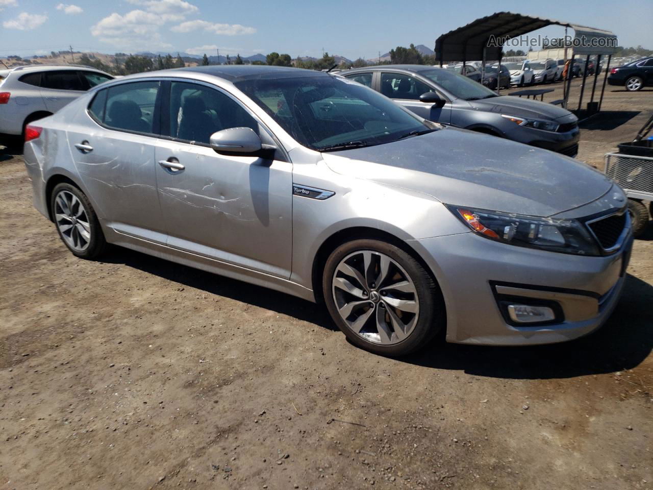 2014 Kia Optima Sx Silver vin: 5XXGR4A60EG292639