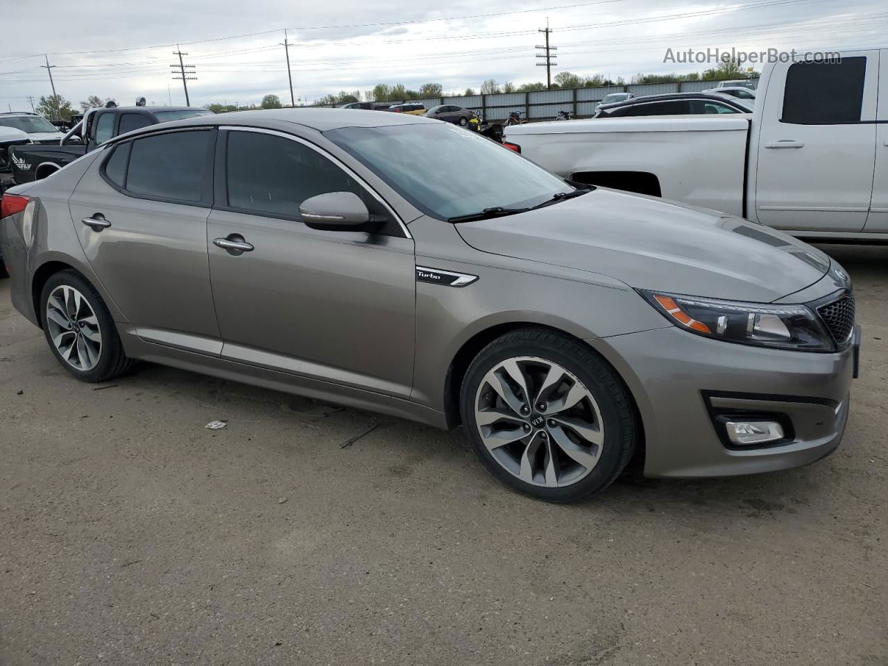 2014 Kia Optima Sx Серебряный vin: 5XXGR4A60EG334064